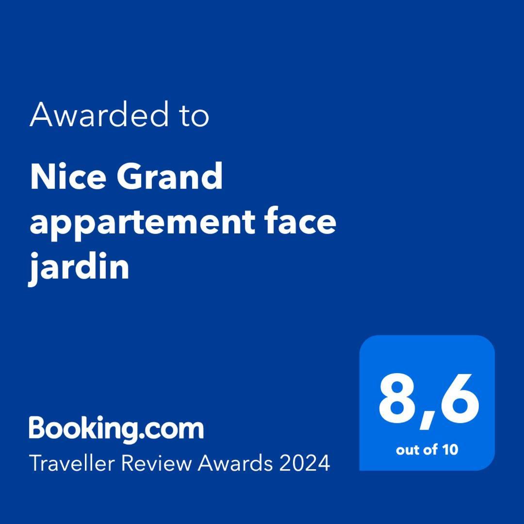 Nice Grand Appartement Face Jardin Exterior photo